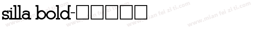 silla bold字体转换